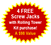 4 FREE Screw Jacks with purchase!